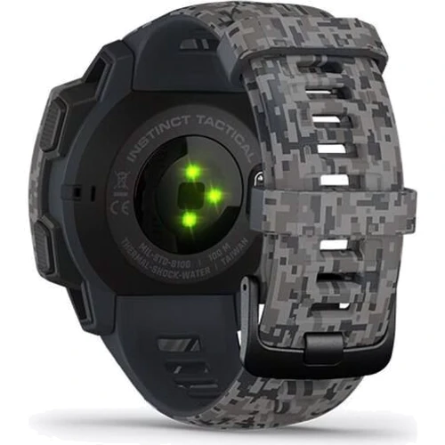 Смарт-часы Garmin Instinct Tactical Edition Outdoor GPS Watch Camo Graphite (010-02064-C4): Особенности Тактические, Влагозащищенные