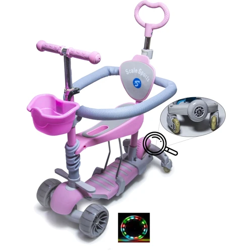 Самокат Scale Sports Smart 5 в 1 Full Розовый (932824223)