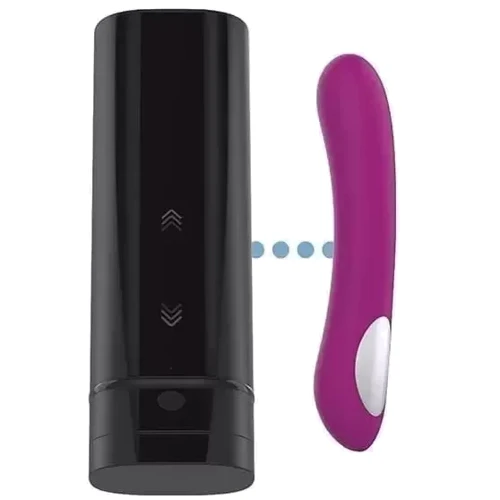 Интерактивный набор мастурбатор + стимулятор точки G Kiiroo Onyx+ and Pearl 2 Couple Set Purple