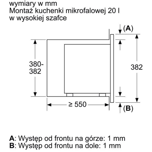 Встраиваемая микроволновая печь Bosch BEL623MS3: Мощность микроволновки 800 Вт