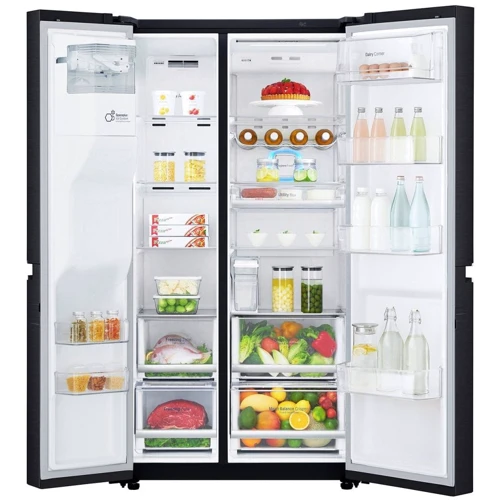 Холодильник Side-by-Side LG GC-L247CBDC: Расположение морозильной камеры Сбоку