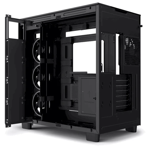 Корпус NZXT H9 Elite Matte Black (CM-H91EB-01): Материал передней панели Закаленное стекло