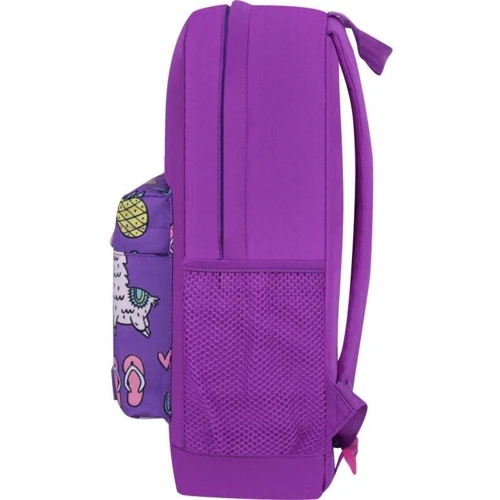 Рюкзак Bagland Молодежный W/R 17 л. 339 Фиолетовый 770 (00533662): Корпус рюкзака Мягкий