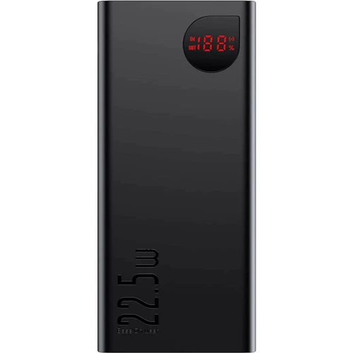 Внешний аккумулятор Baseus Power Bank 40000mAh Adaman Metal Digital Display 22.5W QC3.0 PD3.0 Black (PPAD020101)