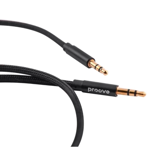 Кабель Proove Audio Cable AUX 3.5mm Jack Weft 1m Black фото 3