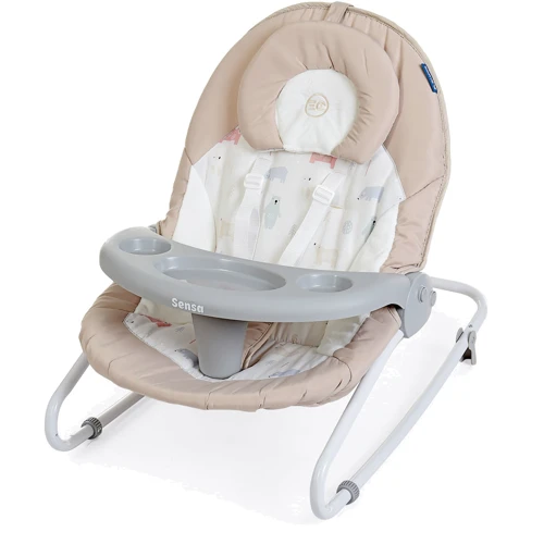 Качели-шезлонг El Camino Sensa Bear Beige (ME 1028): Возраст с рождения
