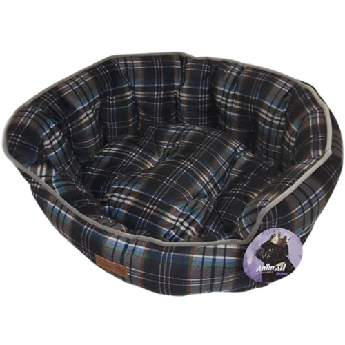 Лежак AnimAll Royal Soft-2 M Black-Marine АТ 4505 клетка 59x53x23 (9173-1712C)