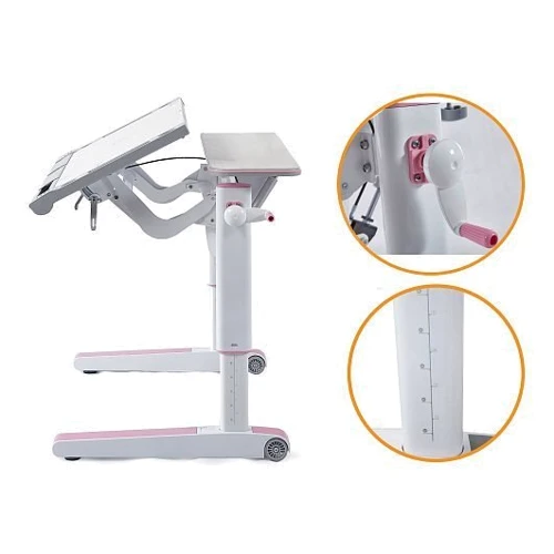 Детский стол Mealux Kingwood Multicolor W (арт. BD-820 W/MC): Особенности Регулировка высоты