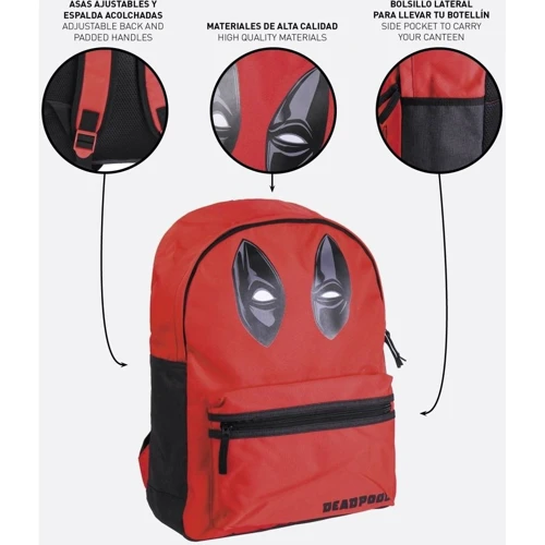 Рюкзак Cerda Marvel: Deadpool - Casual Urban Backpack (2100003720): Корпус рюкзака Мягкий