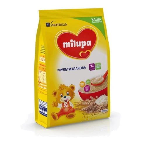 Безмолочная каша Milupa мультизлаковая от 7 мес. 170 г (5900852930034): Вес, г 170