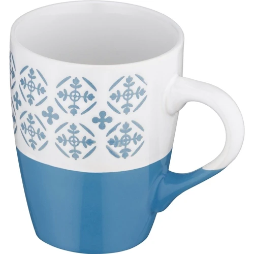 Кружка Ardesto Ornament керамика 320 мл Сине-белый (AR3045BL)
