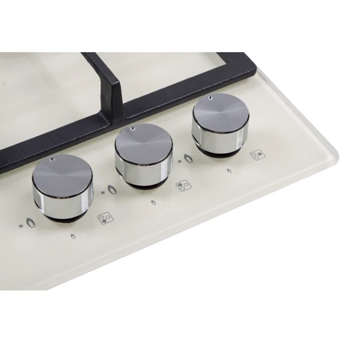 Варочная поверхность газовая Ventolux HG430-M1G CEST (IVORY): Расположение панели Спереди справа