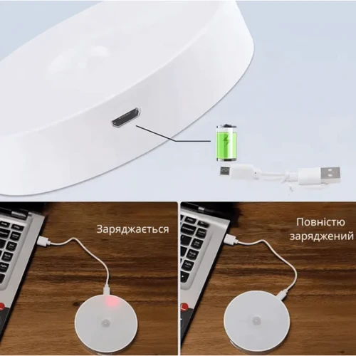 Ночник Inspire night GZ-1 с датчиком движения и аккумулятором 400mAH 0.6W: Тип Ночники