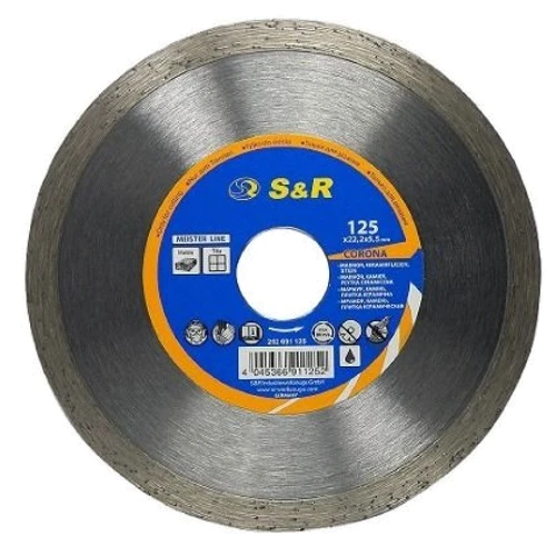 Диск алмазний S&R Meister 125 мм по плитці керамограніту: Виробник S&R