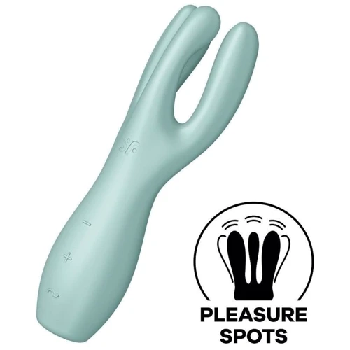 Клиторальный вибратор Satisfyer Threesome 3 Mint с тремя пальчиками