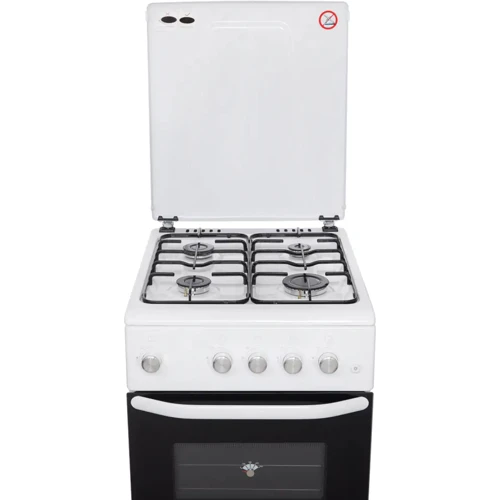 Газовая плита Eleyus FARO 5001 EF WH: Рабочая поверхность эмалированная