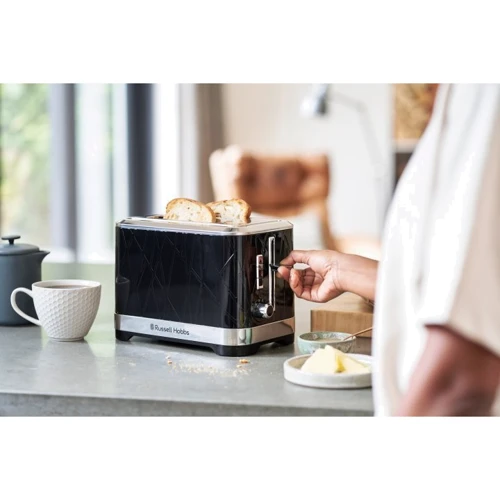 Тостер Russell Hobbs 28091-56 Structure Black: Съемный поддон для сбора крошек есть