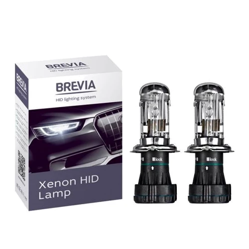 Ксеноновая лампа Brevia H4 4300K 35W 85V Bi-Xenon 12443 (2шт.)