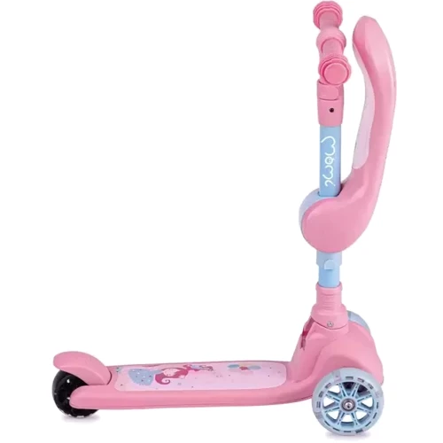 Самокат MoMi Kiuru pink (HUBA00034): Конструкція рами складная