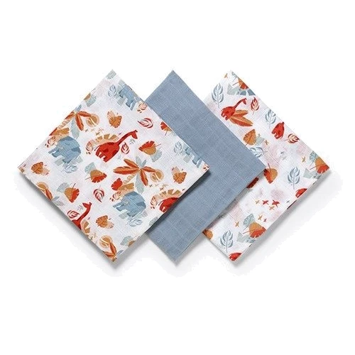 Пелюшки Babyono муслінові 70х70 см темно-сірий 3 шт (348/07)