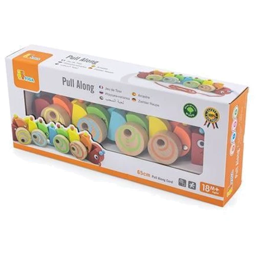 Деревянная каталка Viga Toys Гусеничка (59950)