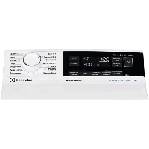 Пральна машина Electrolux EW7TN3362U: Тип машини автомат