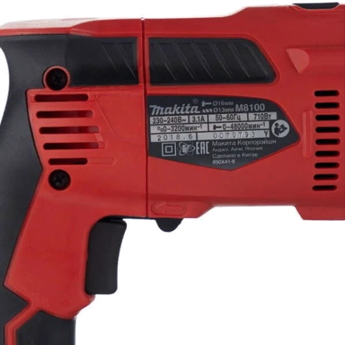 Дрель Makita M8100: Макс. число оборотов холостого хода 3200 об/мин