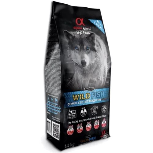 Напіввологий корм Alpha Spirit Semi-moist WildFish BAG для собак з рибою 1.5 кг (as3002201)