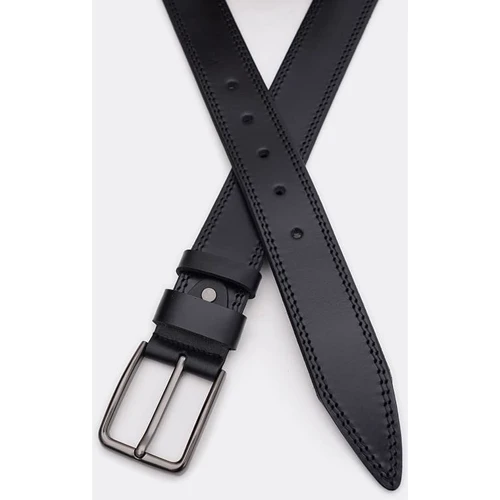 Чоловічий ремінь Borsa Leather чорний (150v1fx77-black): Стать Мужской