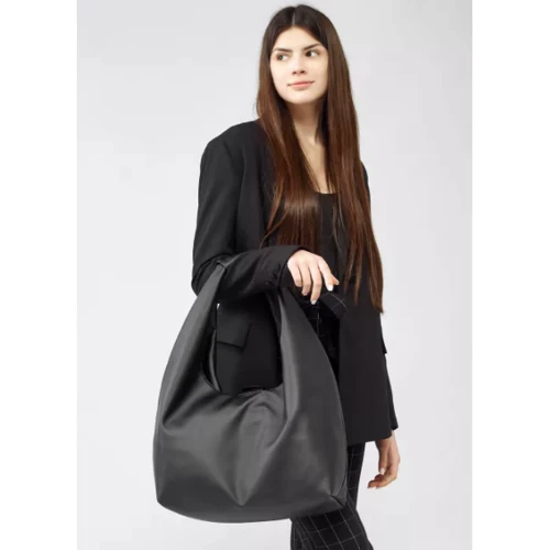 Женская сумка хобо Sambag HOBO L черная (53300001) фото 10