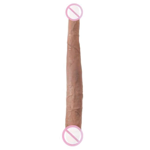 Двойной фаллоимитатор King Cock 16" Tapered Double Dildo, 40.6x4.3 см, коричневый