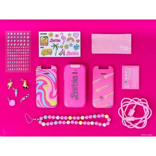 Мобільний телефон HMD Barbie Phone Pink: Вага 123.5 г