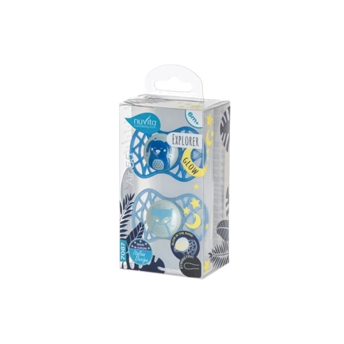 Пустышка Nuvita 7087 Air55 Explorer симметричная 6m+ 2 шт (NV7087GM) фото 5