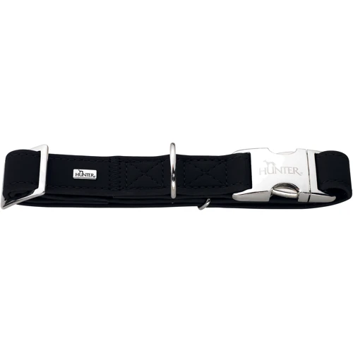 Ошейник круглый Hunter Softie Alu-Strong S 15 мм 30-45 см черный (4016739603692)