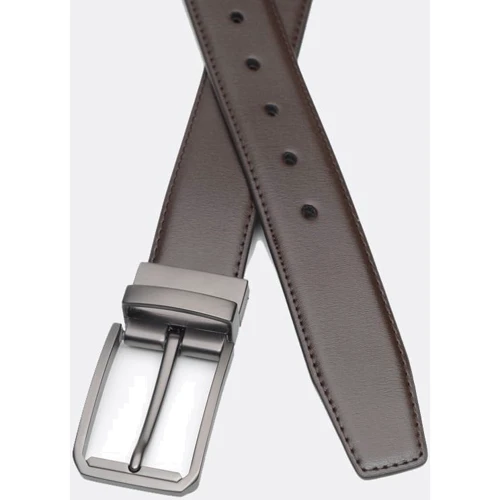 Чоловічий ремінь Borsa Leather коричневий (C135-4086-3): Стать Чоловік