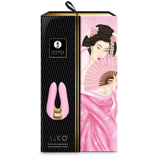 Вибратор для клитора Shunga Aiko Light Pink, гибкие кончики