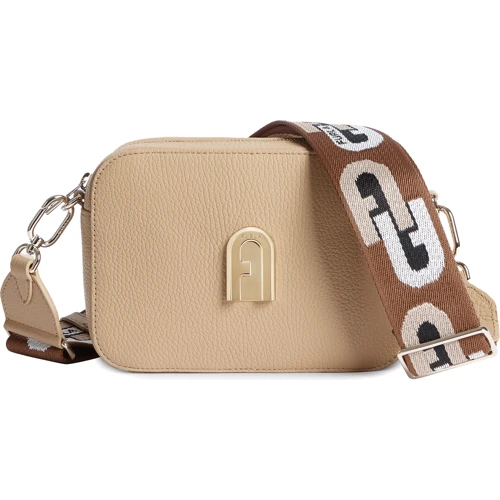 Женская сумка кросс боди Furla Sleek Mini бежевая (1057283)