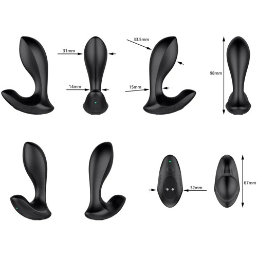 Анальная пробка Nexus DUO Remote Control Beginner Butt Plug Small Black