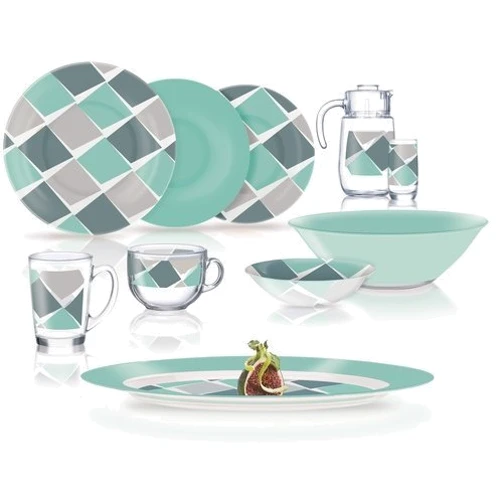Столовий сервіз Luminarc AMB Carron Ocean 46 пр. (Q4741)