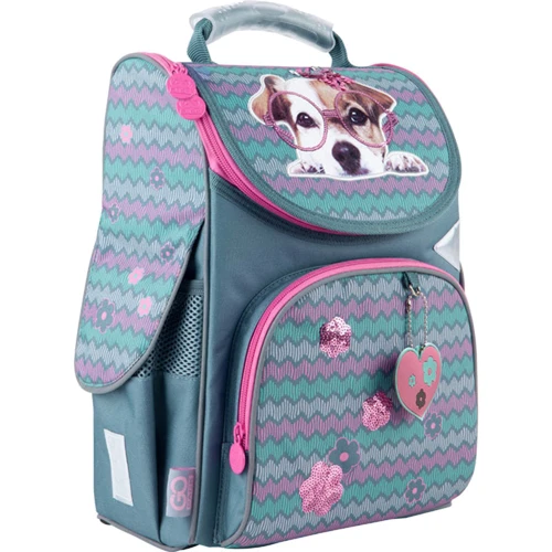 Рюкзак GoPack Education каркасний 5001-3 Sweet puppy GO21-5001S-3: Спинка Ортопедичне (анатомічна)