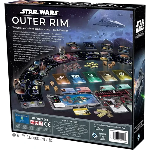 Настільна гра Fantasy Flight Games Star Wars: Outer Rim - EN АНГЛІЙСЬКОЇ МОВИ: Вид приключенческие