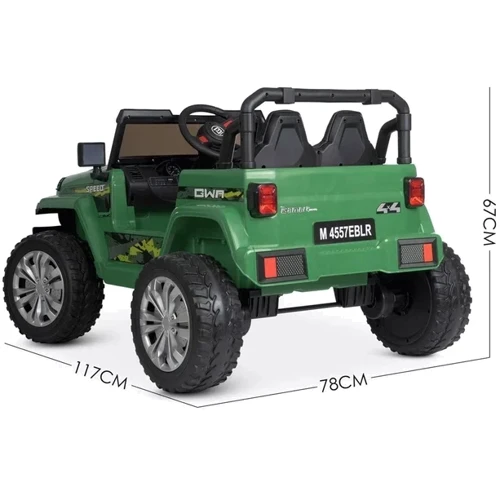 Детский электромобиль Джип Bambi Racer, зеленый (M 4557EBLR-10)