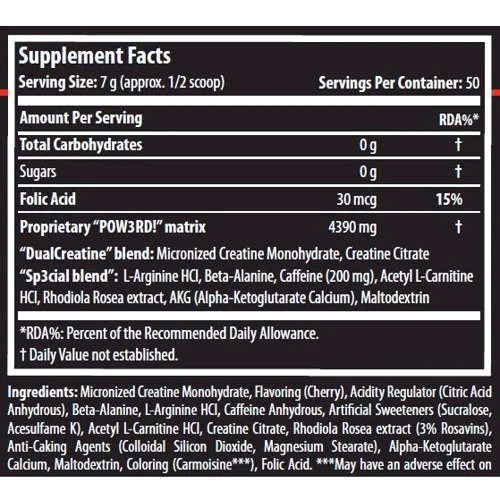 Scitec Nutrition Pow3rd! 2.0 350 g /50 servings/ Pear: Тип Комплекс до тренировки