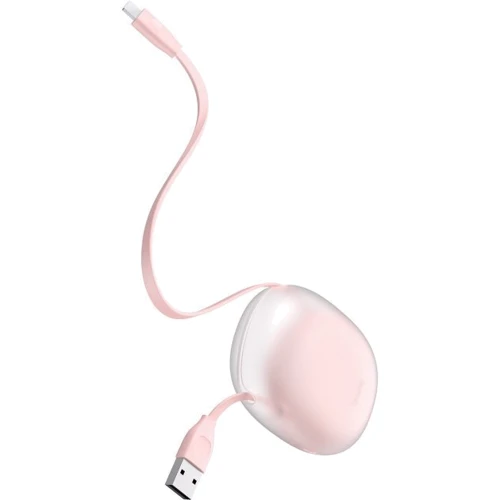 Кабель Baseus USB Cable to Lightning Lets Go Little Reunion One-Way Stretchable 2A 1m Pink (CALRN-24) фото 6