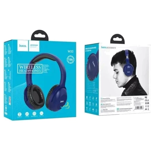 Наушники Hoco W33 Art Sount Blue: Тип крепления оголовные