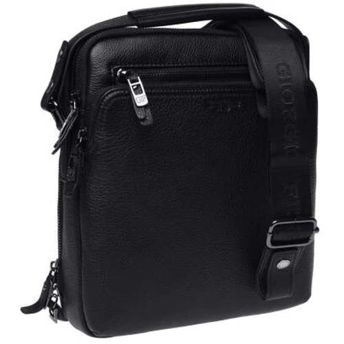 Мужская сумка планшет Giorgio Ferretti черная (5270-8-black): Тип ручки Со съемным ремнем, Со съемной ручкой, Короткая ручка, Плечевой ремень
