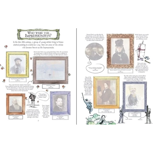 Impressionists Sticker Book / Наліпки імпресіоністів: Производитель Usborne