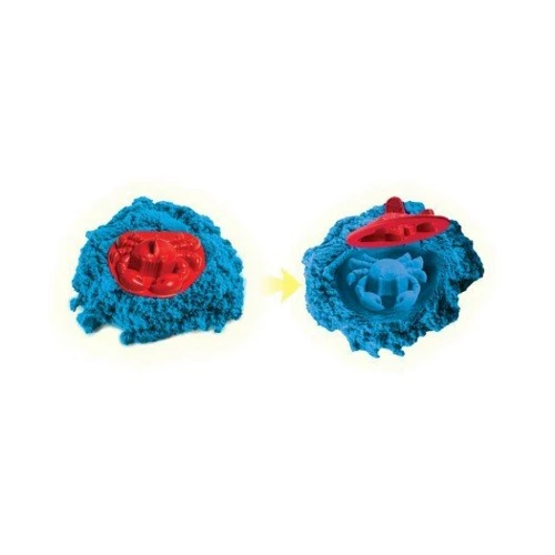 Набор песка для детского творчества - Kinetic Sand Замок Из Песка (голубой, 454 г, формочки, лоток)