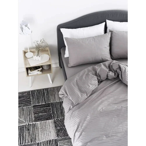 Комплект постільної білизни LightHouse Sateen Stripe Grey страйп-сатин євро (603609_2,0) фото 9