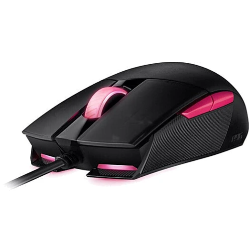 Мышь ASUS ROG Strix Impact II Electro Punk USB, RGB Black (90MP01U0-BMUA00): Тип сенсора оптический